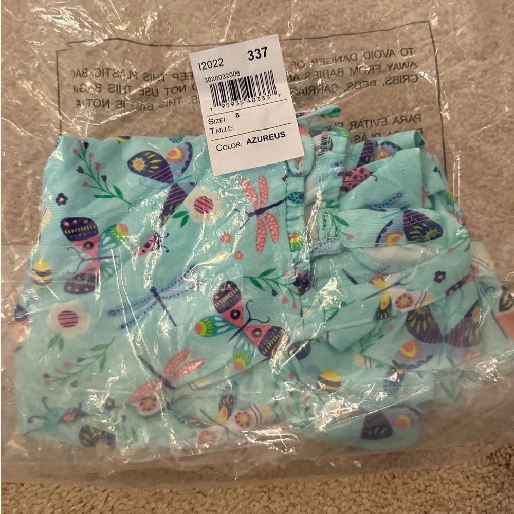 NWT Gymboree garden print ruffle tank, Size 8